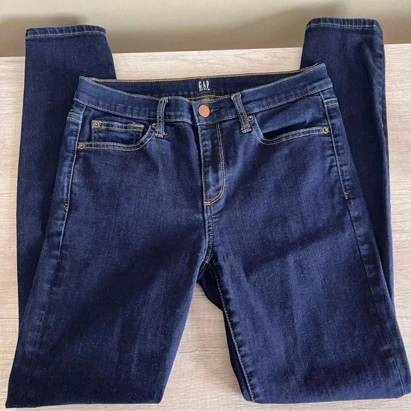 GAP Stretch True Skinny Rinsed Denim Jeans Size 29 - Picture 2 of 10